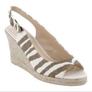 Chico’s Simone Zebra Espadrille Size 9
